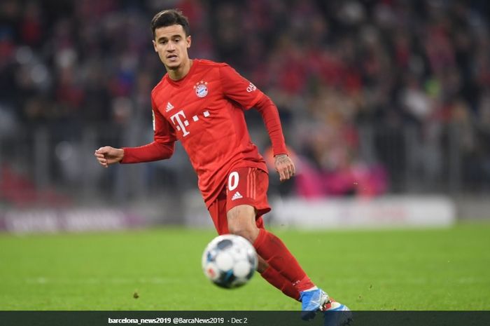 Gelandang serang Barcelona yang tengah dipinjamkan ke Bayern Muenchen, Philippe Coutinho.