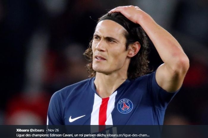 Penyerang Paris Saint-Germain, Edinson Cavani.