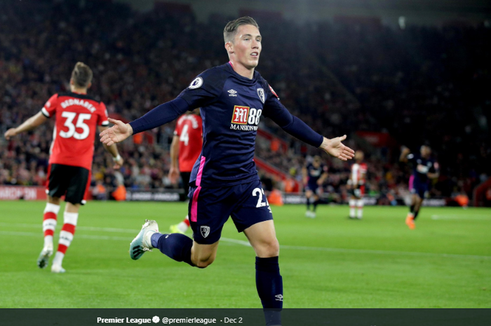 Pemain Liverpoo yang sedang dipinjamkan ke Bournemouth musim ini, Harry Wilson.