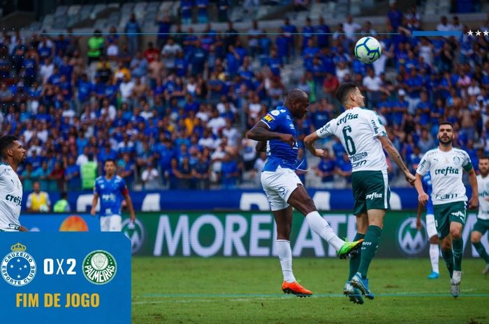 Cruzeiro kalah dari Palmeiras pada pekan terakhir Serie A Brasil 2019, Minggu (8/12/2019) dan terdegradasi untuk pertama kalinya.