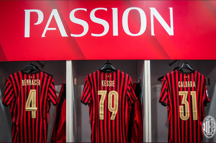 Penampakan jersey trio gelndang Milan yang akan digunakan dalam laga melawan Sassuolo, Minggu (15/12/2019)