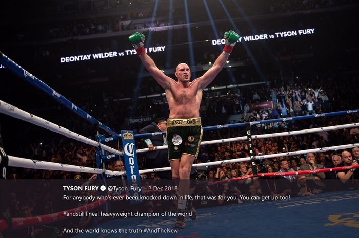 Petinju kelas berat, Tyson Fury. 