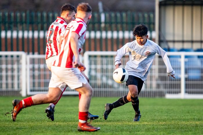 Muhammad Rafli Asrul saat membela Garuda Select kontra Cheltenham U-18, di Lapangan Birmingham FA, Rabu (11/12/2019), malam WIB.