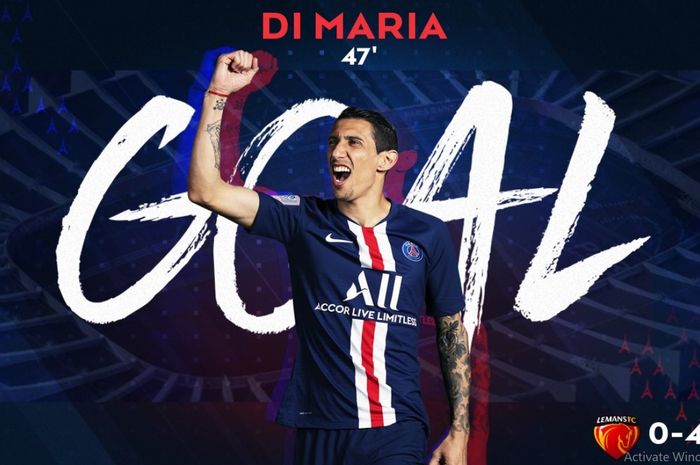 Angel Di Maria, sudah mengukir dobel-dobel dengan mengemas 10 gol dan 10 assist di semua kompetisi musim ini.