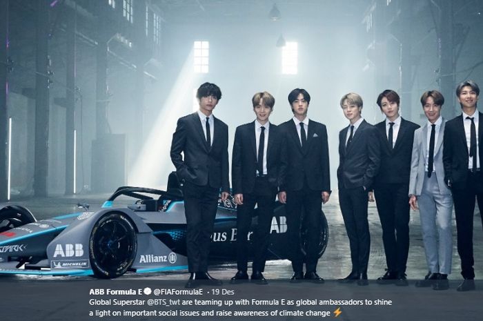 Boy band asal Korea Selatan BTS menjadi brand ambassador Formula E musim 2019-2020.