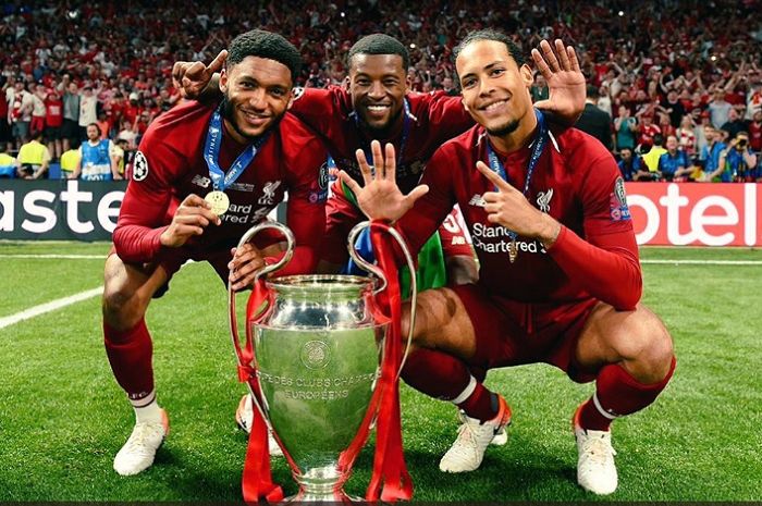 Joe Gomez, Wijnaldum, Virgil Van Dijk Setelah Memenangkan Piala Dunia Klub