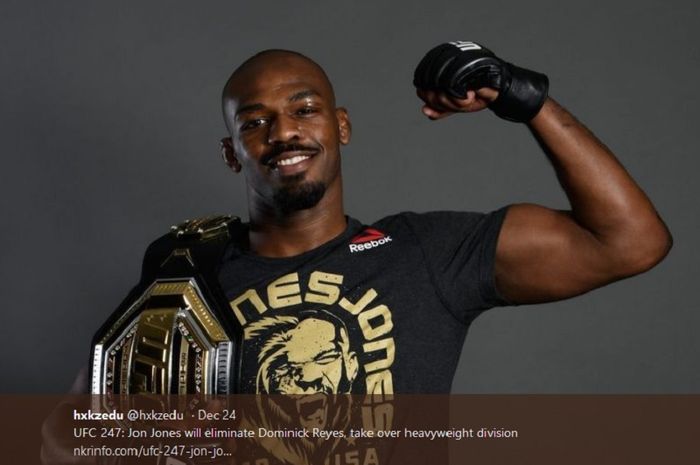 Petarung UFC light heavyweight, Jon Jones.