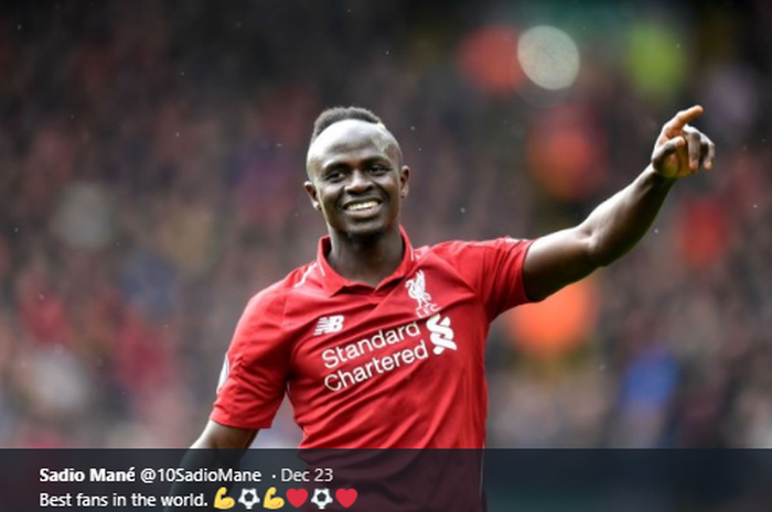 Penyerang milik Liverpool, Sadio Mane.