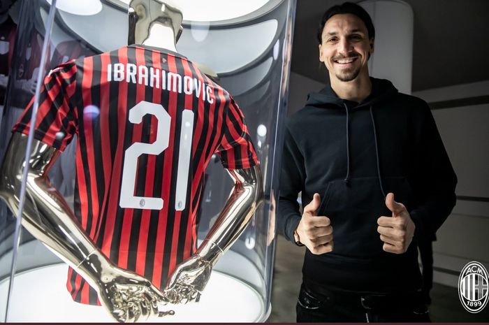 Penyerang baru AC Milan, Zlatan Ibrmovic.