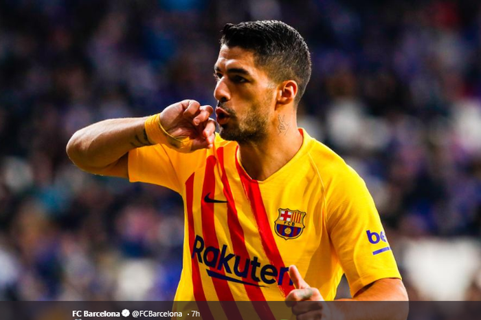 Striker Barcelona, Luis Suarez.