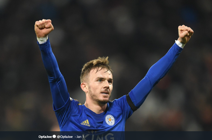 Gelandang serang milik Leicester City, James Maddison.