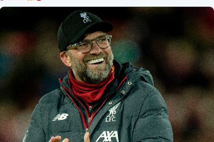 Ekspresi pelatih Liverpool, Juergen Klopp, seusai laga babak ketiga Piala FA melawan Everton di Stadion Anfield, Minggu (5/1/2020).