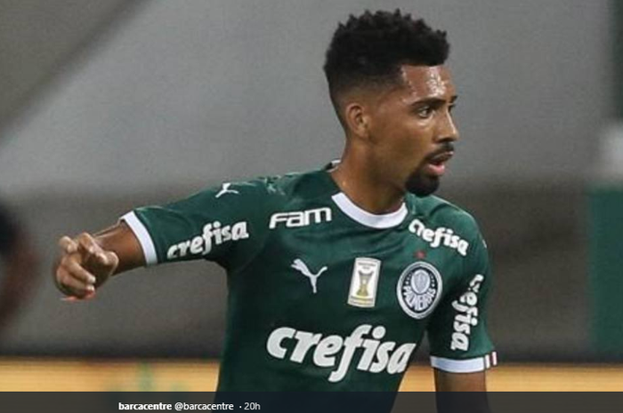 Gelandang milik Palmeiras yang sedang diincar Barcelona, Matheus Fernandes.