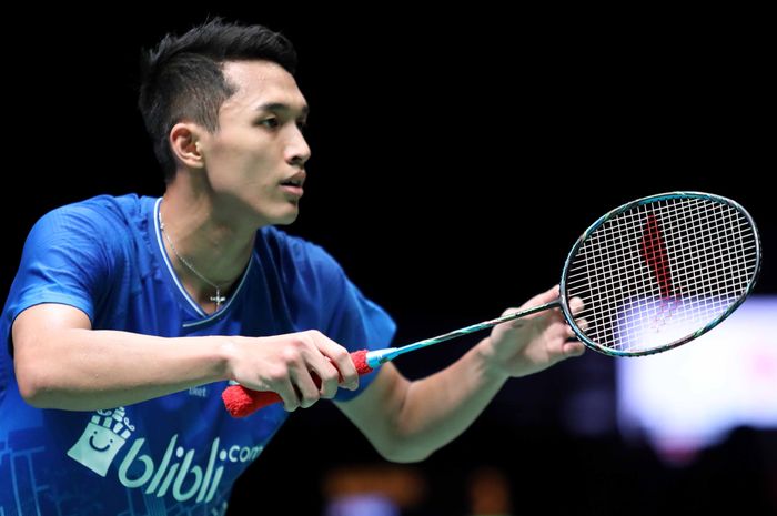 Pemain tunggal putra Indonesia, Jonatan Christie, tampil pada babak kedua Malaysia Masters 2020 di Axiata Arena, Kuala Lumpur, Kamis (9/1/2020)