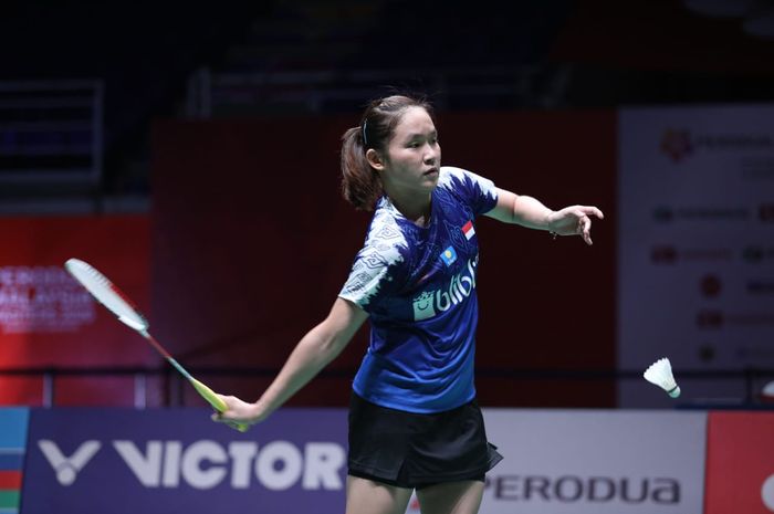 Tunggal putri Indonesia saat berlaga di babak kedua Malaysia Masters 2020, Kamis (9/1/2020)