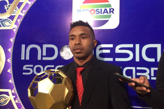 Todd Rivaldo Ferre saat hadir dalam acara Indonesian Soccer Award 2020 di Indosiar, Jumat (10/1/2020).