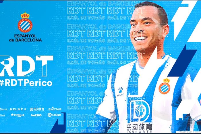 Raul de Tomas bergabung ke Espanyol sebagai perekrutan termahal klub.