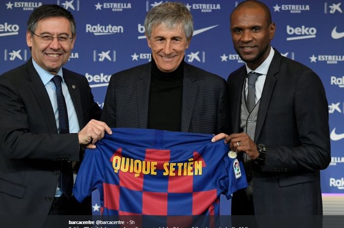 Eks pelatih Real Betis,  Quique Setien, resmi didapuk menjadi pelatih anyar Barcelona hingga 2022.