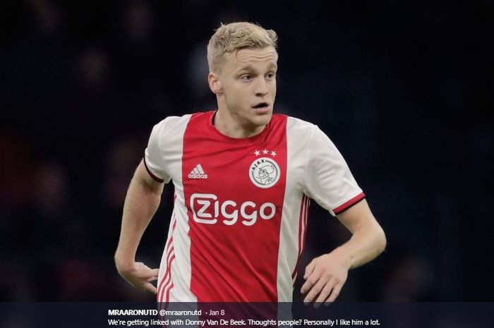 Gelandang Ajax Amsterdam, Donny van de Beek, dikabarkan kian dekat menuju Real Madrid.