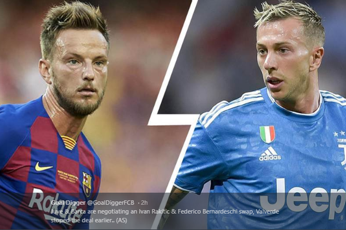 Juventus dan Barcelona sedang berusaha untuk mewujudkan pertukaran pemain yang melibatkan Ivan Rakitic dan Federico Bernardeschi.