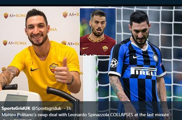 Matteo Politano Gagal ke AS Roma.