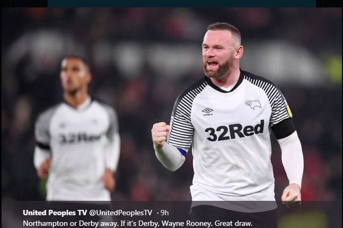 Wayne Rooney membela Derby County.