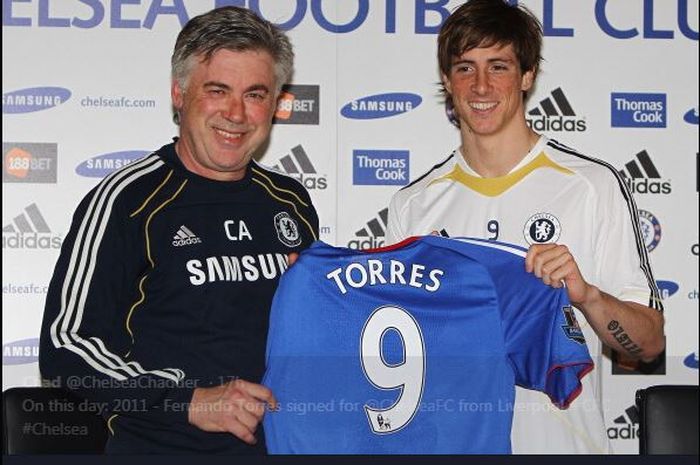 Fernando Torres saat hijrah ke Chelsea.