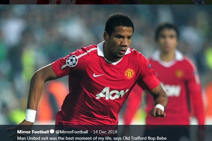 Bebe saat di Manchester United.