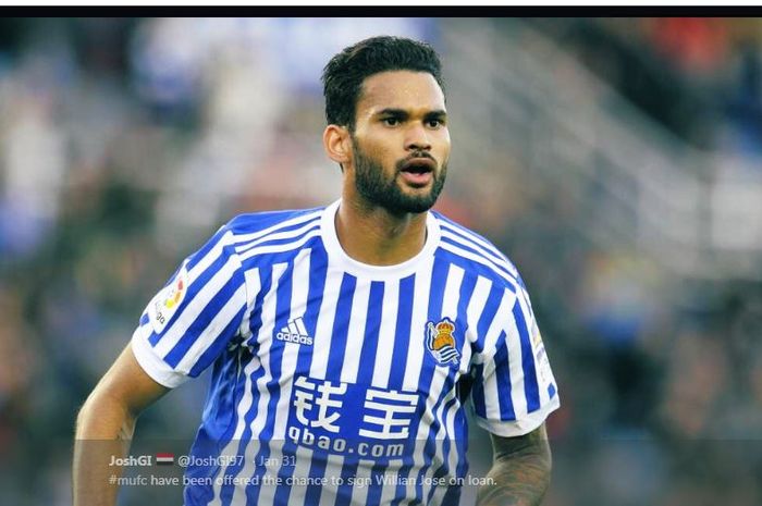 Penyerang Real Sociedad, Willian Jose.