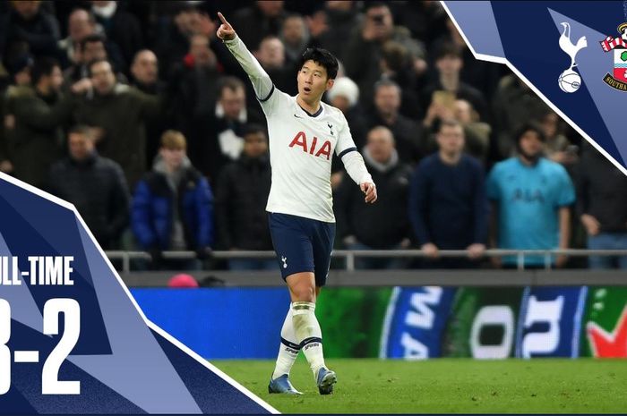 Son Heung-min menentukan kemenangan Tottenham atas Southampton pada laga replay babak IV Piala FA.