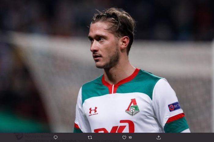 Pemain serba bisa berkebangsaan Rusia, Aleksey Miranchuk yang saat ini membela Lokomotiv Moskva