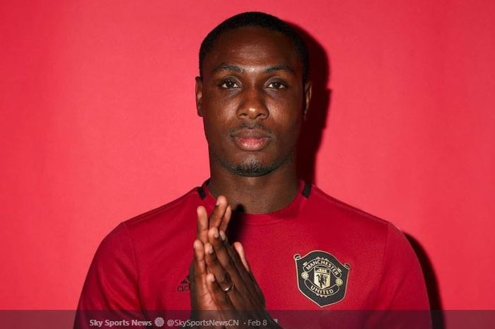 Pemain Manchester United  yang dipinjam dari Shanghai Shenhua, Odion Ighalo.