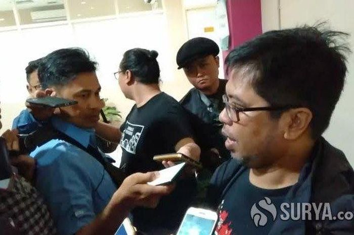 Husin Ghozali, salah seorang perwakilan Bonek yang hadir dalam rapat dengan Dispora Surabaya, Rabu (22/1/2020). 