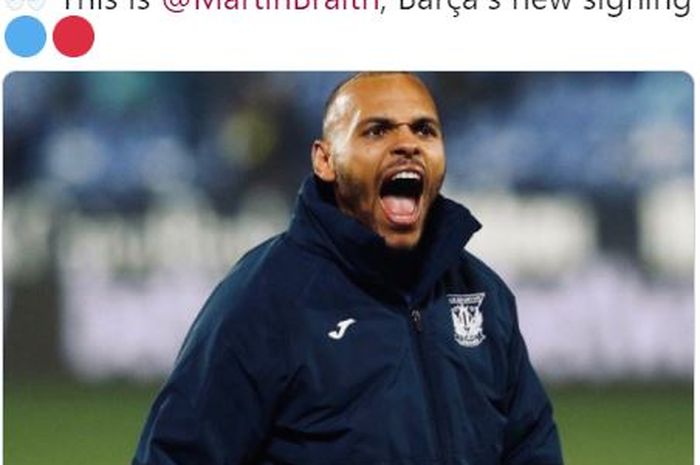 Rekrutan anyar Barcelona, Martin Braithwaite.