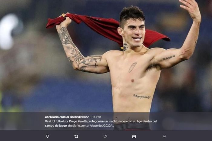 Pemain sayap AS Roma, Diego Perotti.