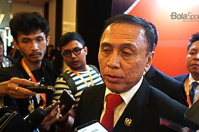 Ketua Umum PSSI, Mochamad Iriawan, dalam acara launching Shopee Liga 1 2020, Senin (24/2/2020) di Jakarta.