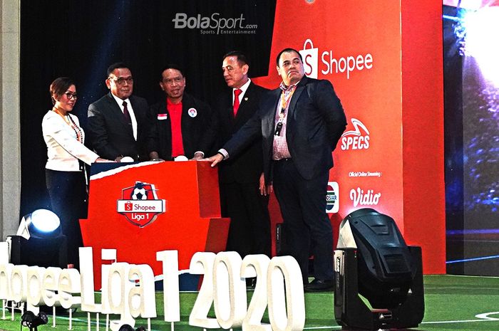 Launching Shopee Liga 1 2020, Senin (24/2/2020) di Jakarta.