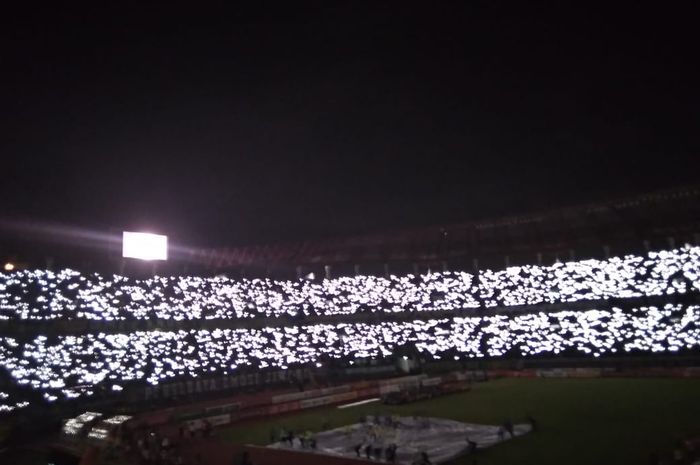 Stadion Gelora Bung Tomo, Surabaya, saat pembukaan Liga 1 2020, Sabtu (29/2/2020).