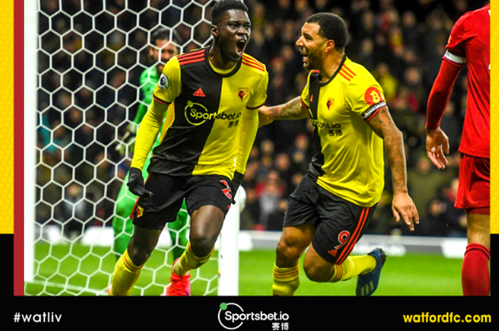 Penampilan Ismaila Sarr membuat Liverpool rasakan kekalahan perdananya di Liga Inggris saat melawan Watford di Stadion Vicarage Road.