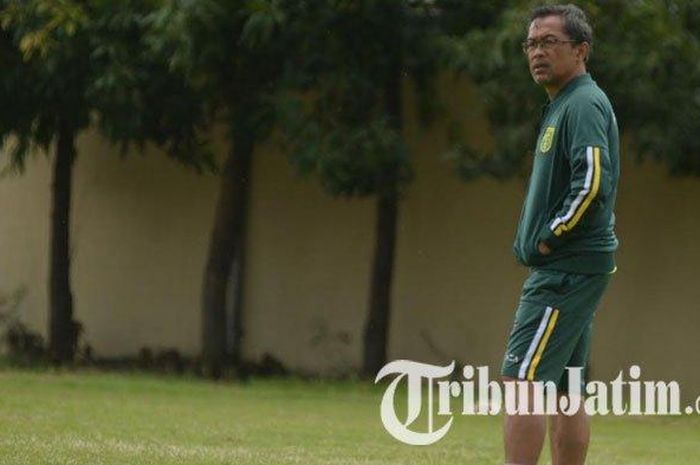 Pelatih Persebaya Surabaya, Aji Santoso.