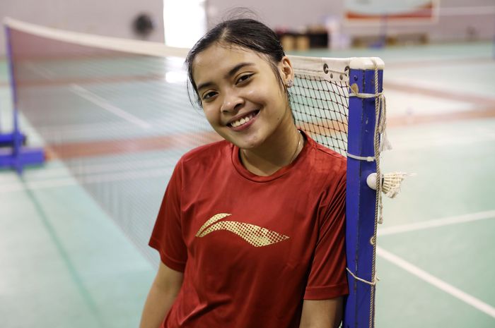 Pebulu tangkis tunggal putri Indonesia, Gregoria Mariska Tunjung. 