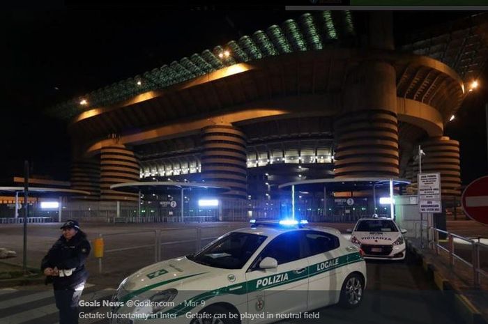 Kondisi Stadion Giuseppe Meazza, markas Inter Milan.