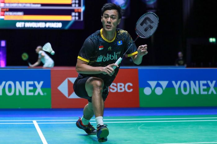 Penampilan Shesar Hiren Rhustavito pada babak kedua All England Open 2020, Kamis (12/3/2020)