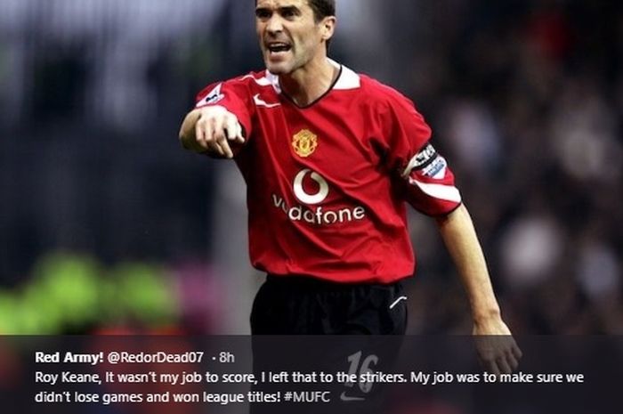 Mantan kapten Manchester United, Roy Keane.