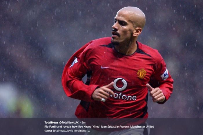 Mantan gelandang tengah asal Argentina, Juan Sebastian Veron, saat mengenakan seragam Manchester United