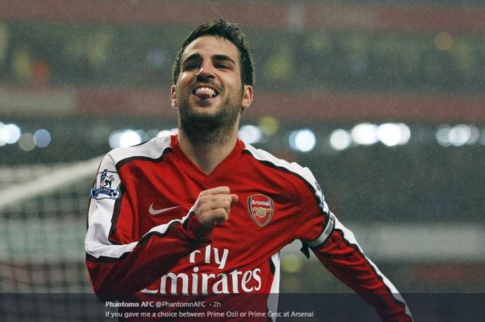 Cesc Fabregas saat masih berseragam Arsenal.