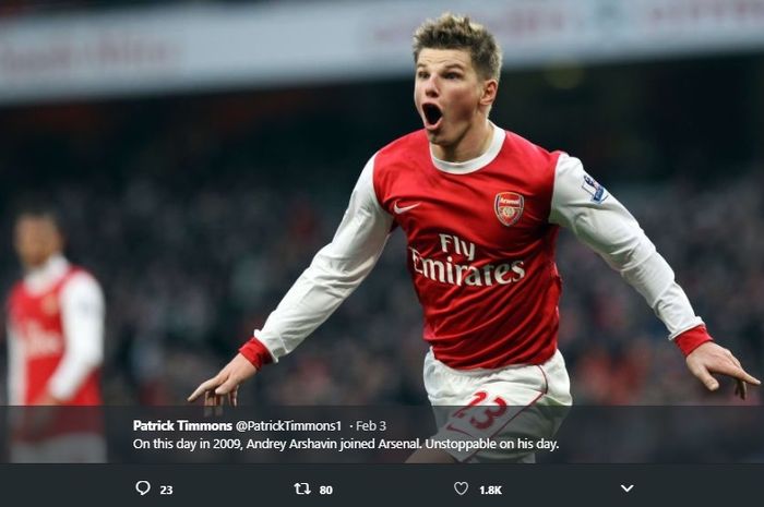 Mantan pemain Arsenal, Andrey Arshavin