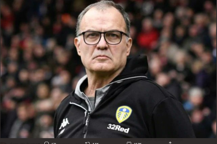 Pelatih Leeds United asal Argentina, Marcelo Bielsa.