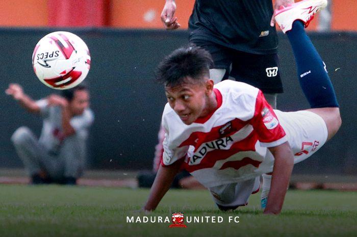 Pemain Madura United U-18, Daffa Akbar Dwi Cahyono.