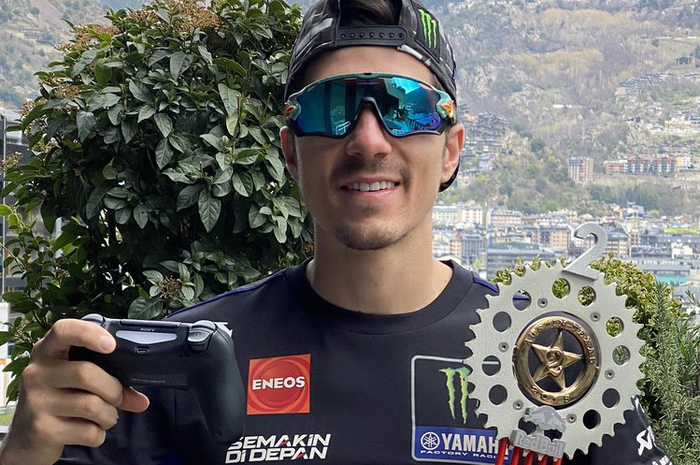 Wakil tim Monster Energy Yamaha di balapan virtual MotoGP, Maverick Vinales  